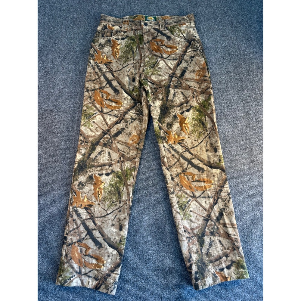 Cabelas Zonz Woodland Camo Pants Mens 34x32 Reg Hunting Outdoor Camouflage